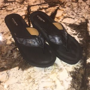 Coach flip flops
